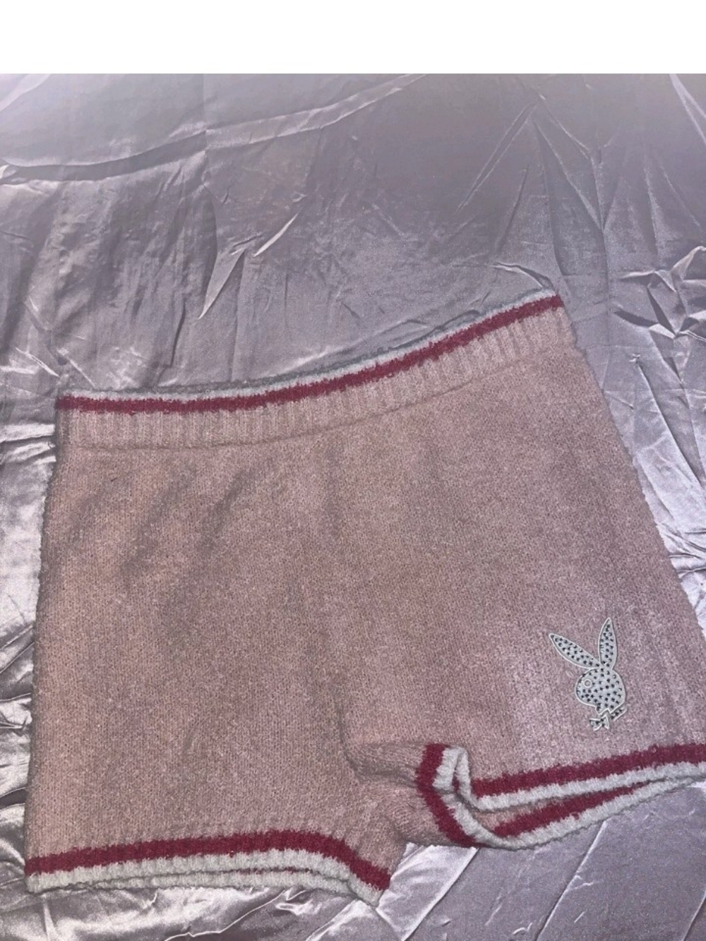 PLAYBOY Pink Knit  Shorts